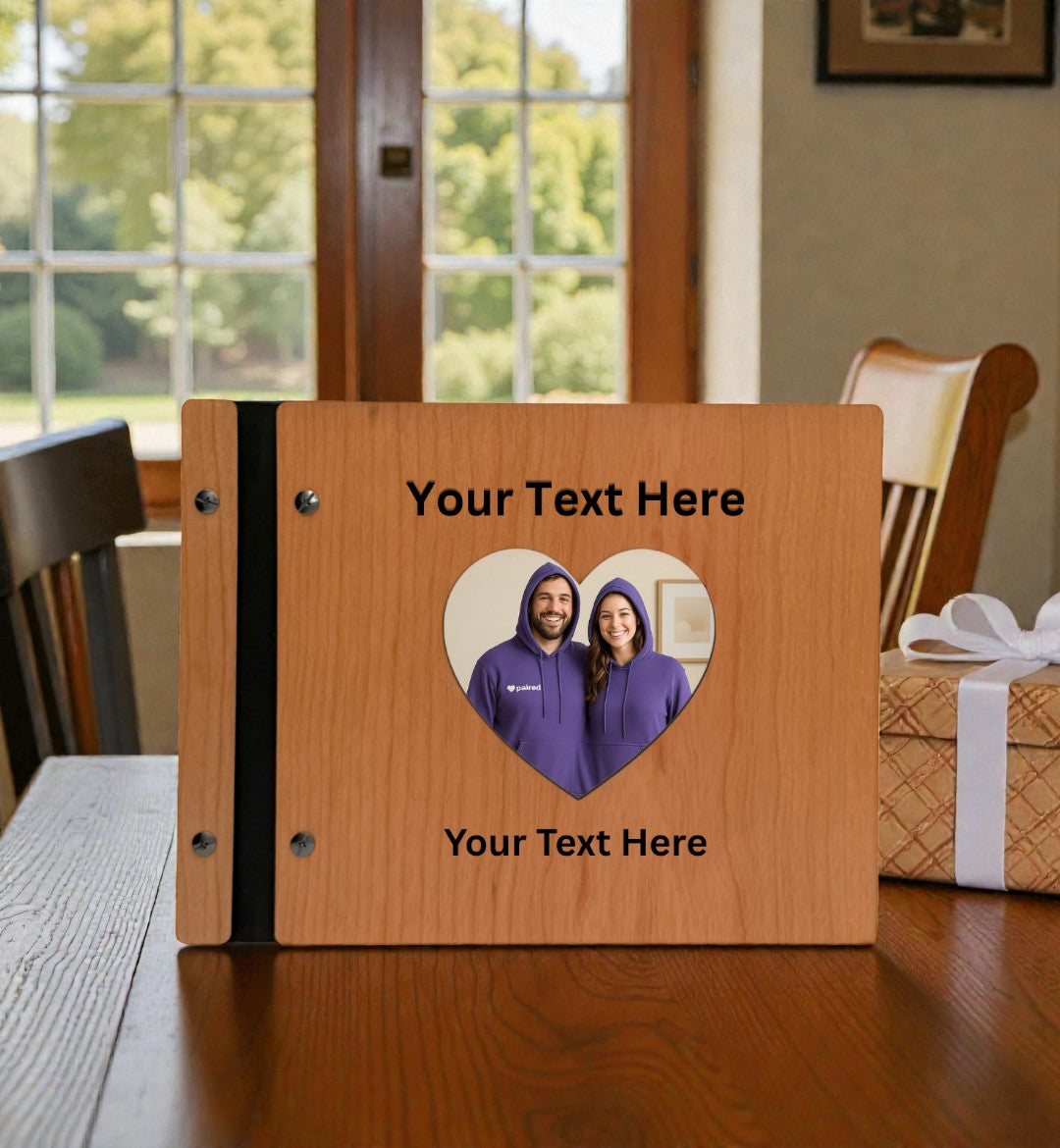 Personalized Wooden Photo Scrapbook